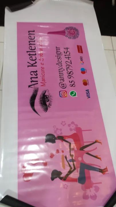 Lona/Banner impressa personalizada com sua arte (Gráfica Comunicação Visual) - Foto 6