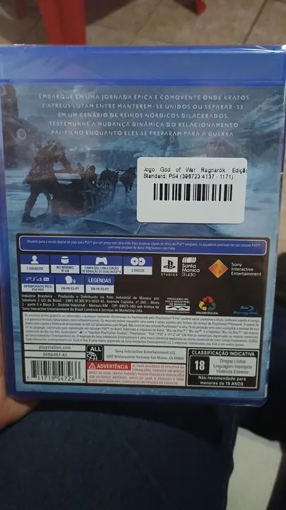God of War Ragnarök PS4 - Novo - Foto 2