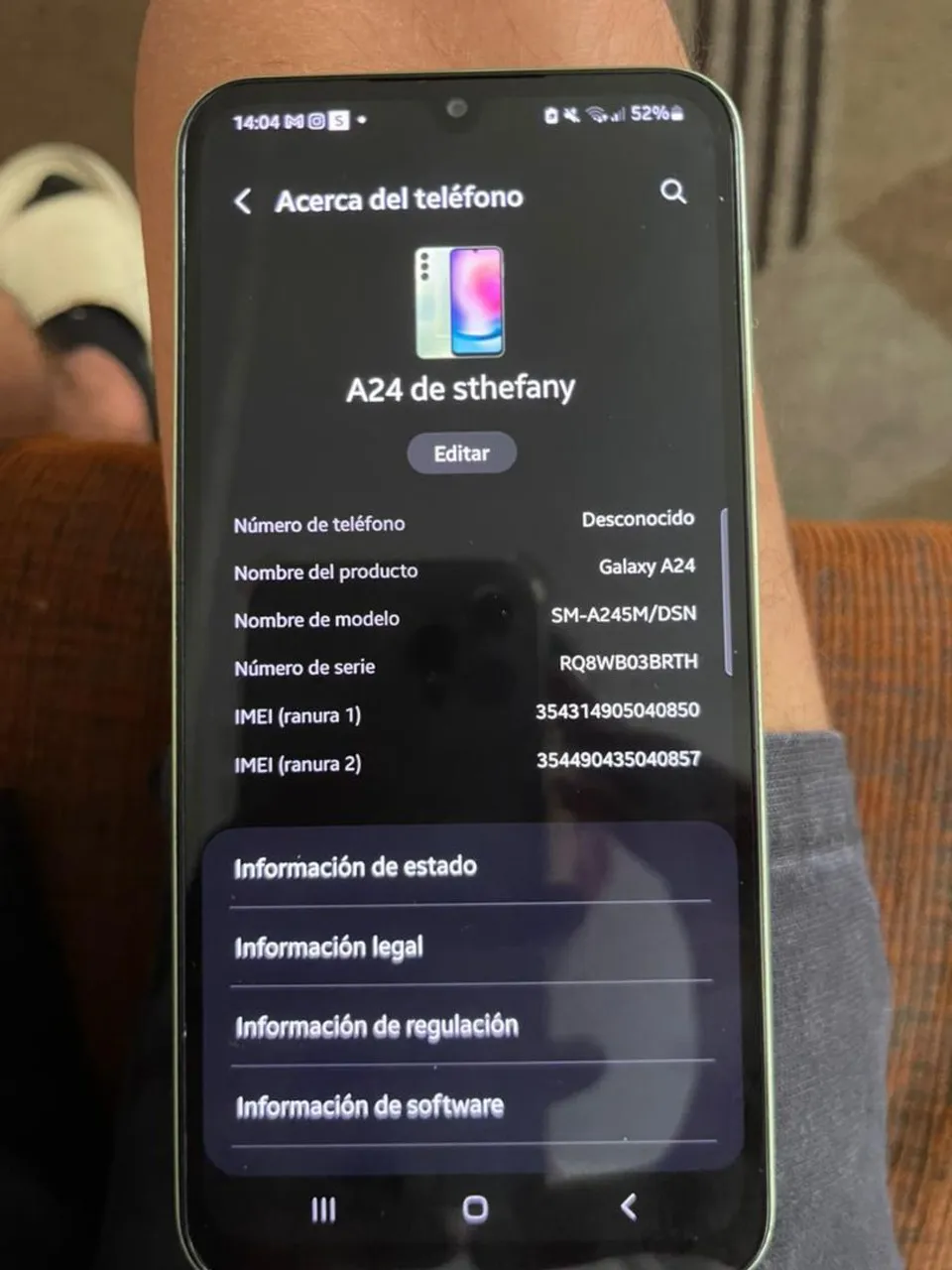 Samsung A24 semi novo