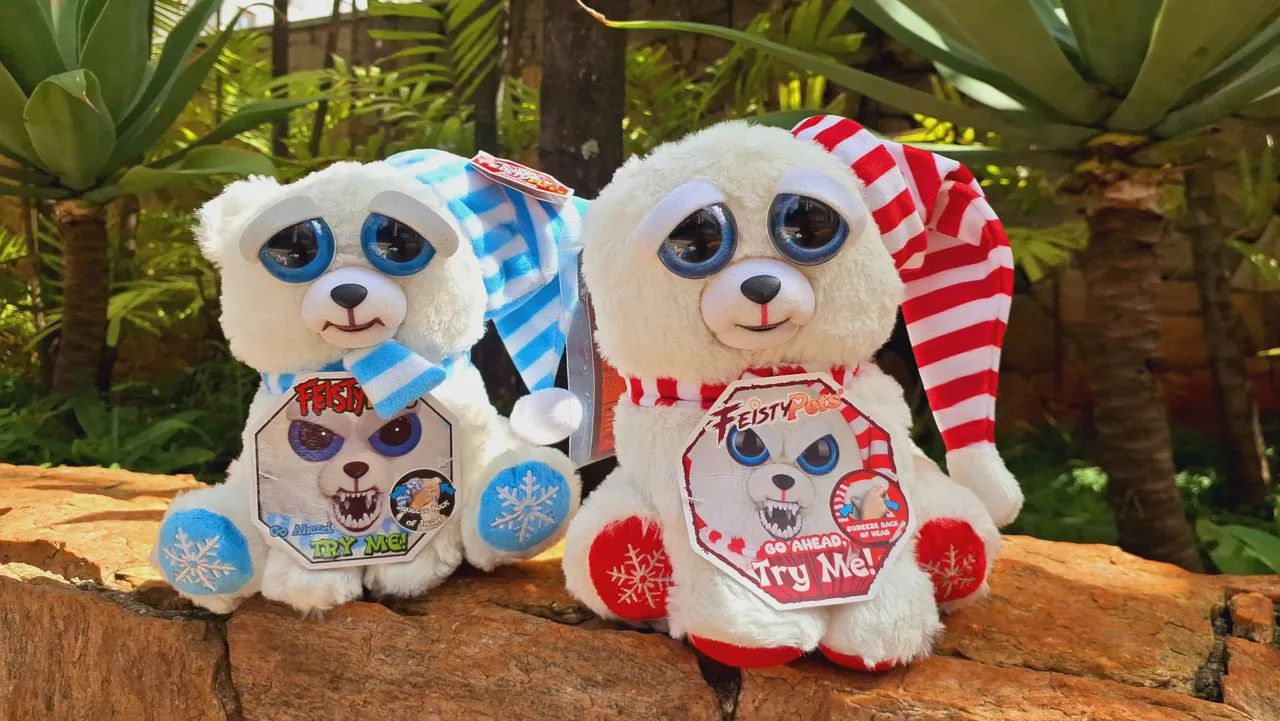 Pelúcia Feisty Pets Urso Polar Soneca