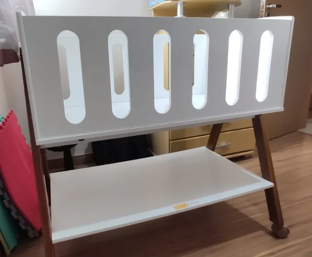 Mini berço Moisés 3 em 1 Sissi Branco