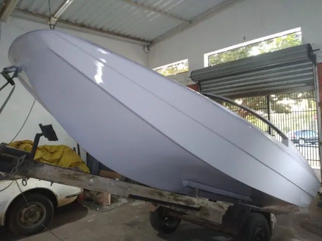Lancha com Motor Barco Carretinha - Foto 3