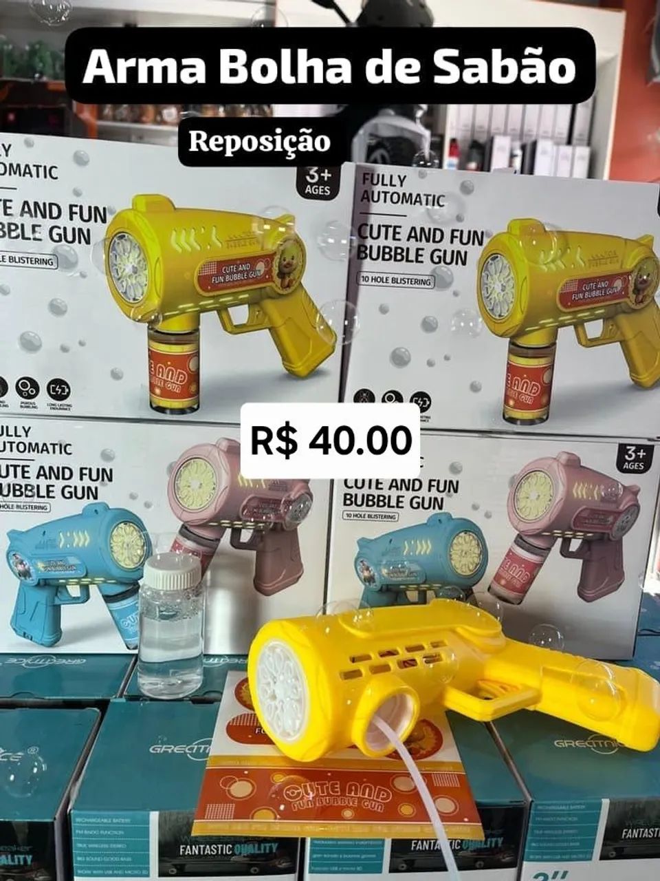 Brinquedo de Bolhas de Sabão 