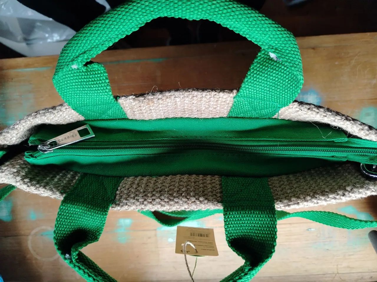 Mochila estilosa de tecido - Foto 3