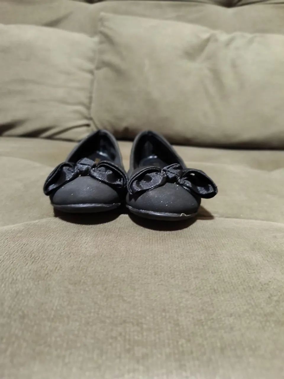 Sapatilha Infantil Preta com Laço
