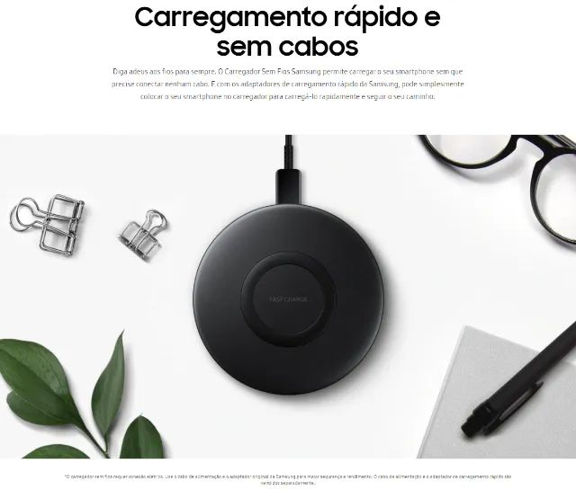 Carregador sem fio Samsung Turbo 15w Original para celular Qi Wireless Indução - Foto 4