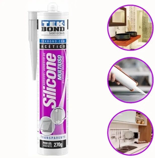 Adesivo silicone multiuso 270g Tekbond  - Foto 2
