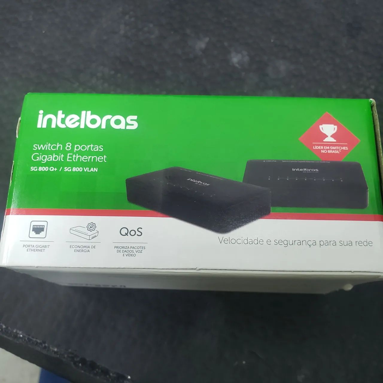 Switch Intelbras Gigabit 8Portas Fast 10/100/1000 Ethernet SG800 Q+  - Foto 3