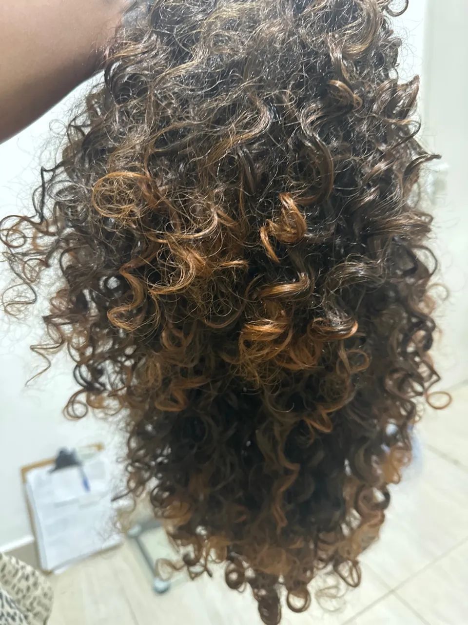 Lace Wig organica com mechas  - Foto 3