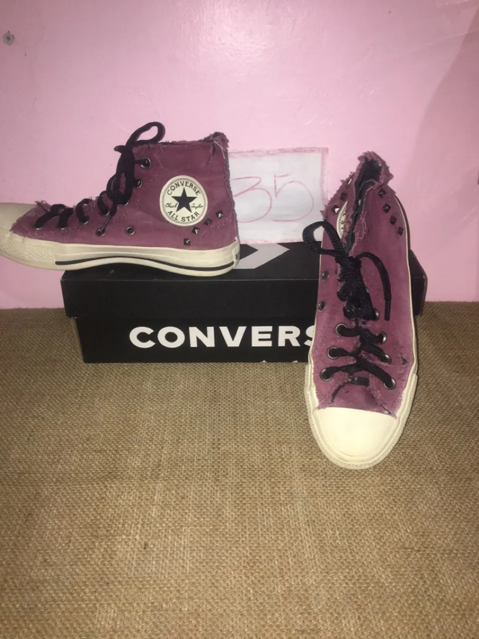 COMBO CONVERSE ALL STAR BRANCO & BORDO N 35 ORIGINAL