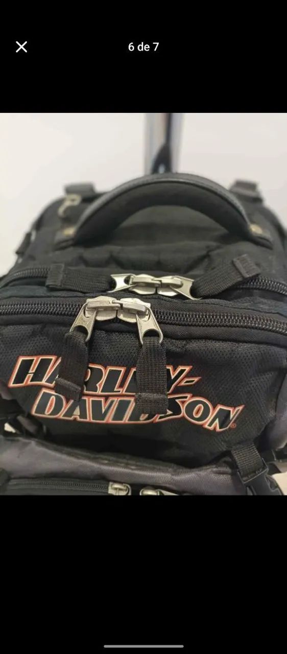 Mochila com rodinhas Harley Davidson. - Foto 3