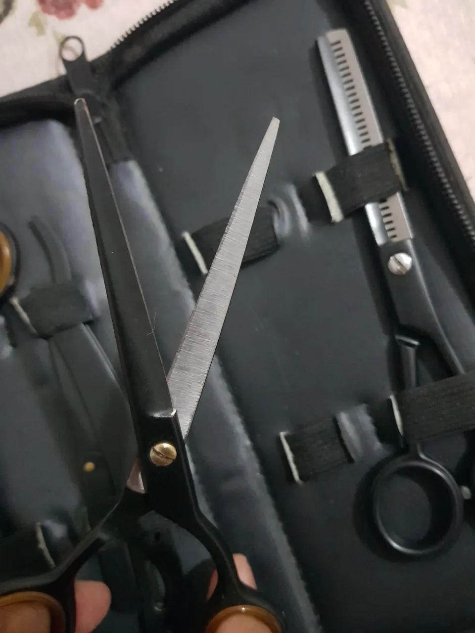 Kit de Tesouras Profissional de Barbeiro