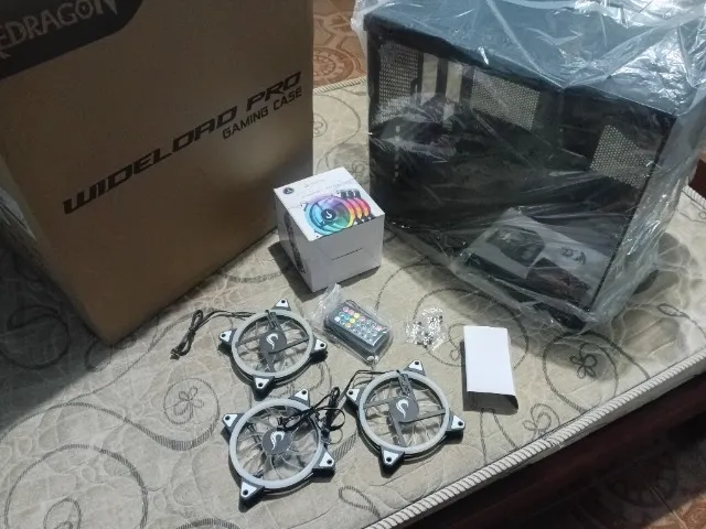 Gabinete Redragon Widelord PRO + Kit 3 Fans RGB (NOVO)