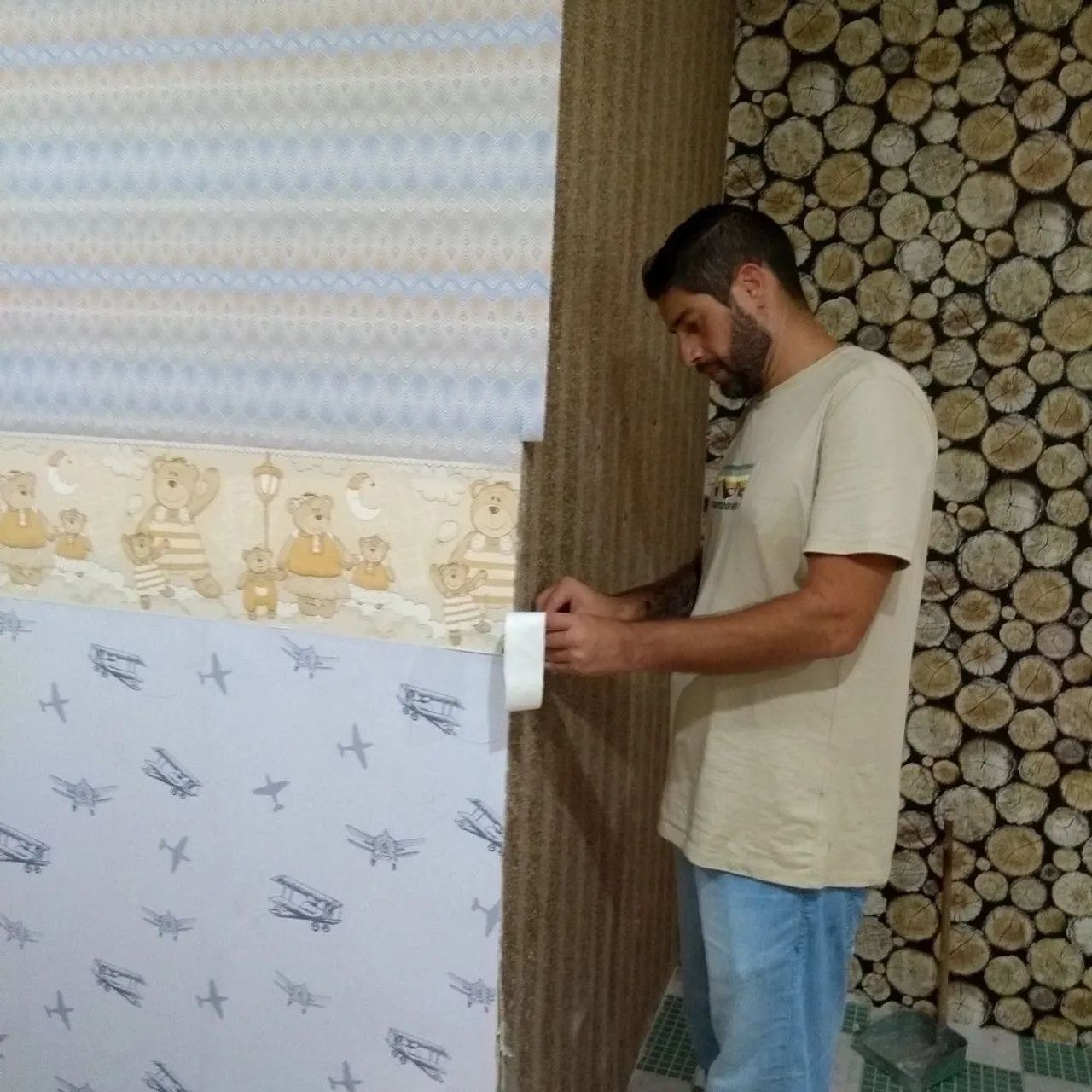 Papel de parede adesivo personalizado  - Foto 4