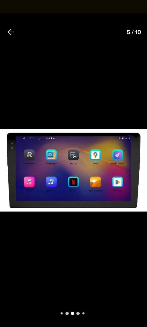 Multimídia Carplay 9 polegadas Octacore-64GB - Foto 4