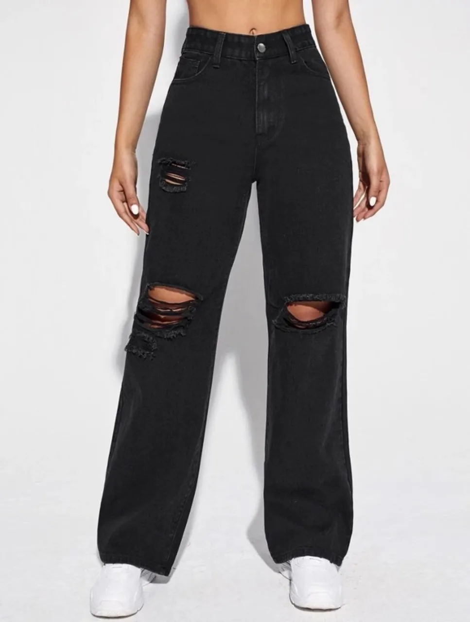 Calça Jeans Pantalona Cintura Alta