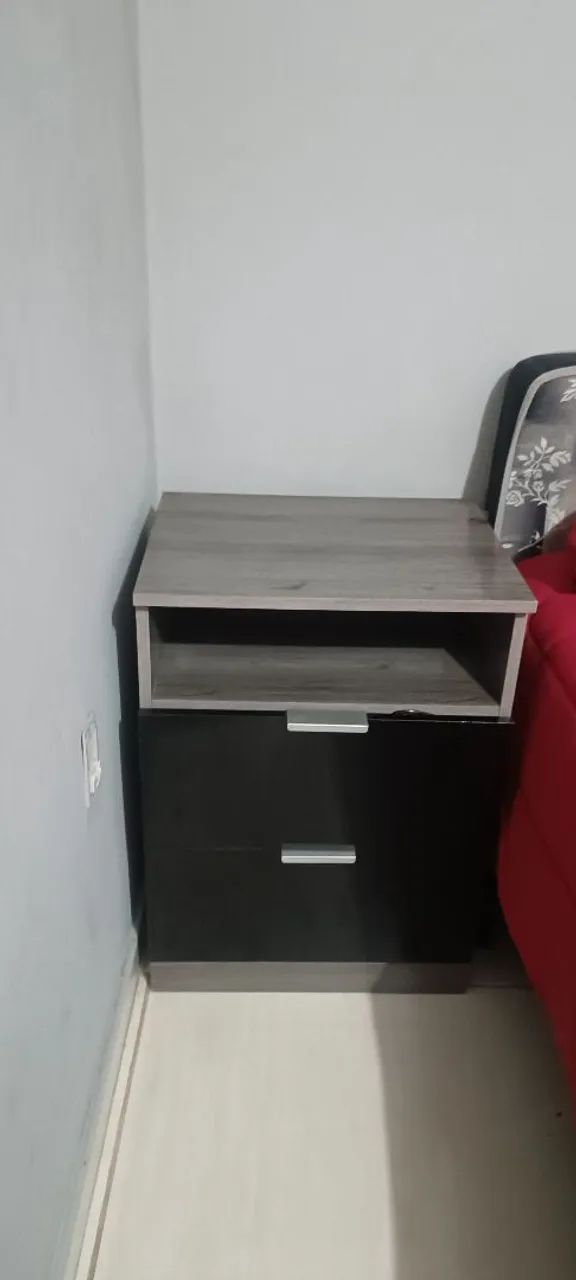 Criado-Mudo Moderno Preto e Cinza - Foto 2