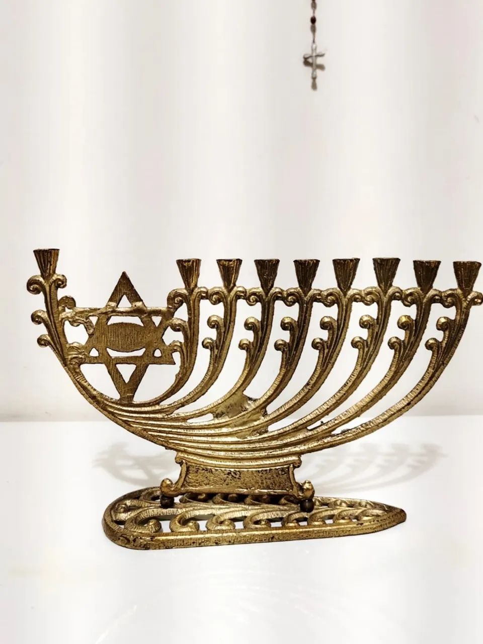 Chanukiá Candelabro Bronze - Foto 4