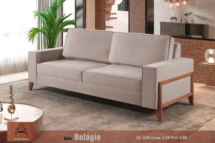 Sofá Living Belagio 2,20m   Pague na Entrega! - Foto 3