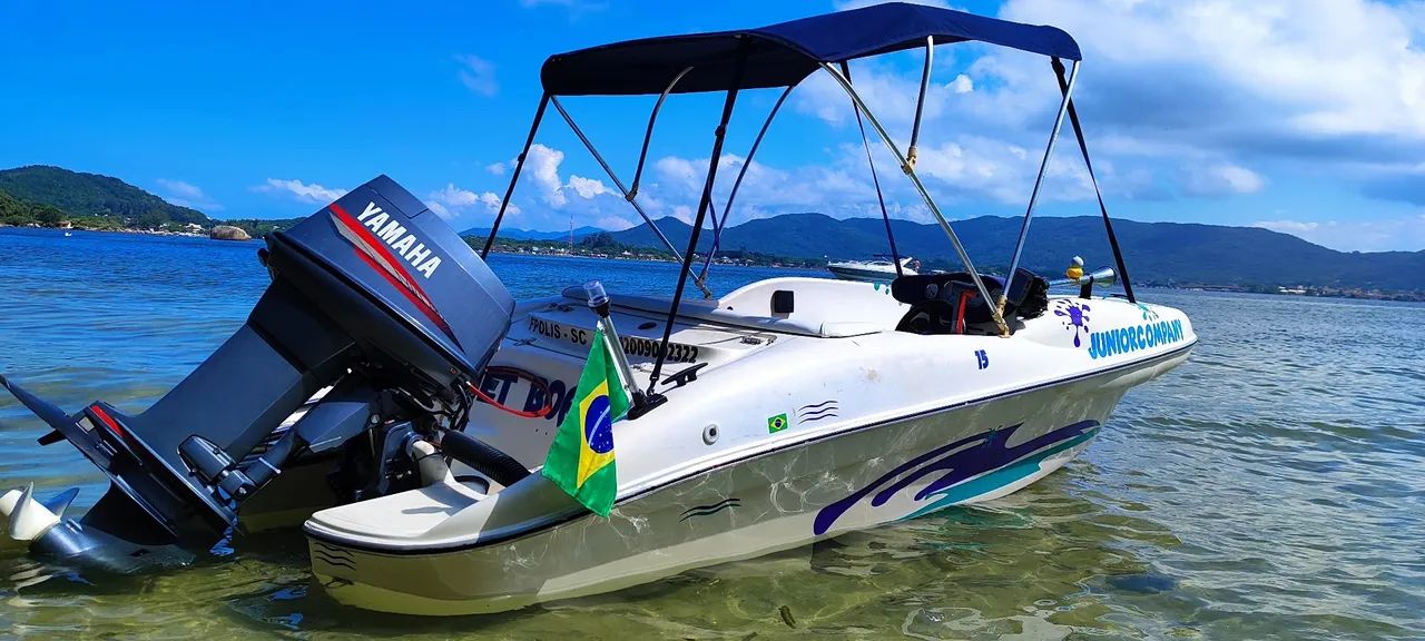 Lancha 15 Pés Focker Twister Motor 50 HP  com Power Trim - Foto 3