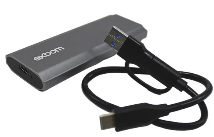 Case Gaveta SSd M.2 Nvme 2230 a 2280 USB 3.1 e USB-C 10GB/s - Foto 5