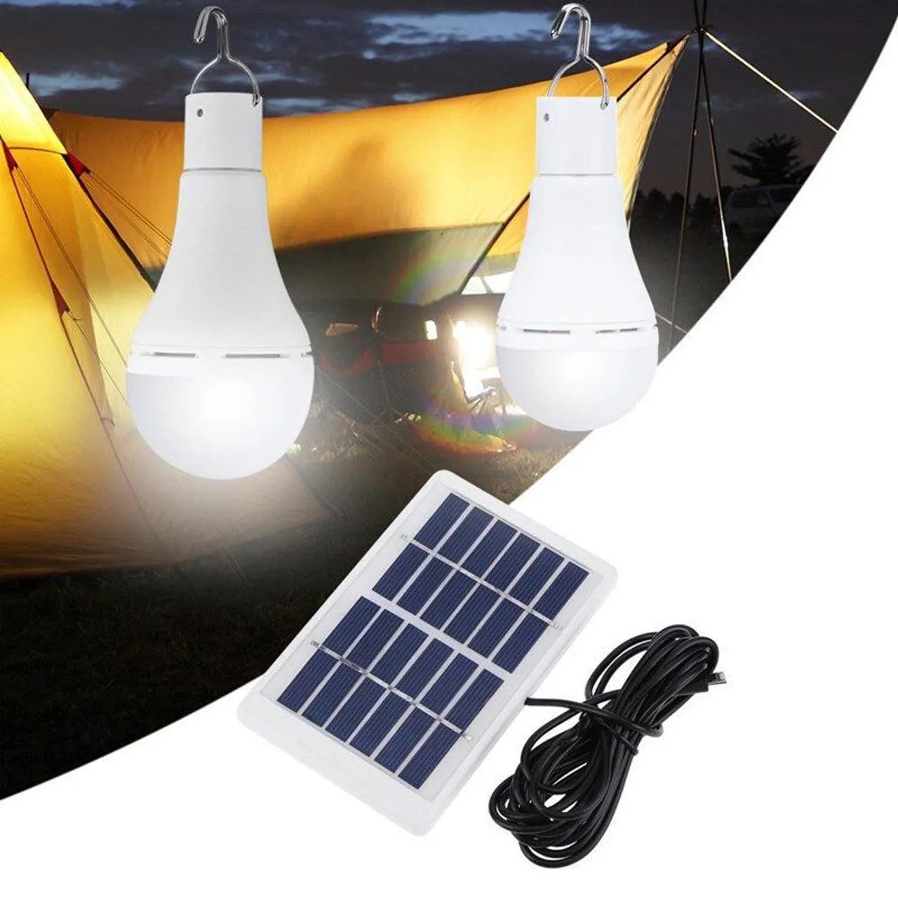 Lâmpada LED Solar com Painel - Foto 2