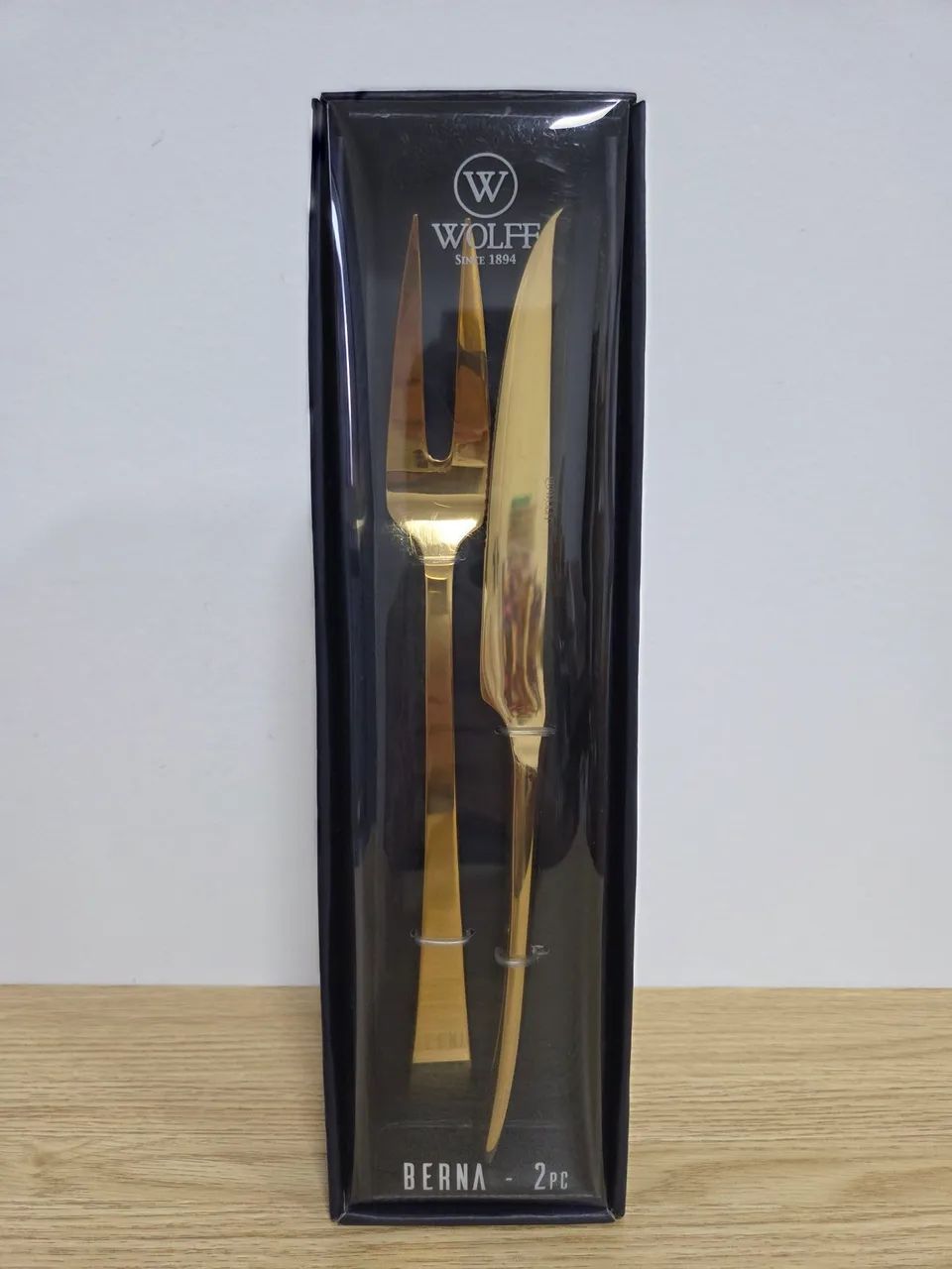 Conjunto de talheres de servir da Wolff modelo Berna dourado - 5 peças novas - Foto 5