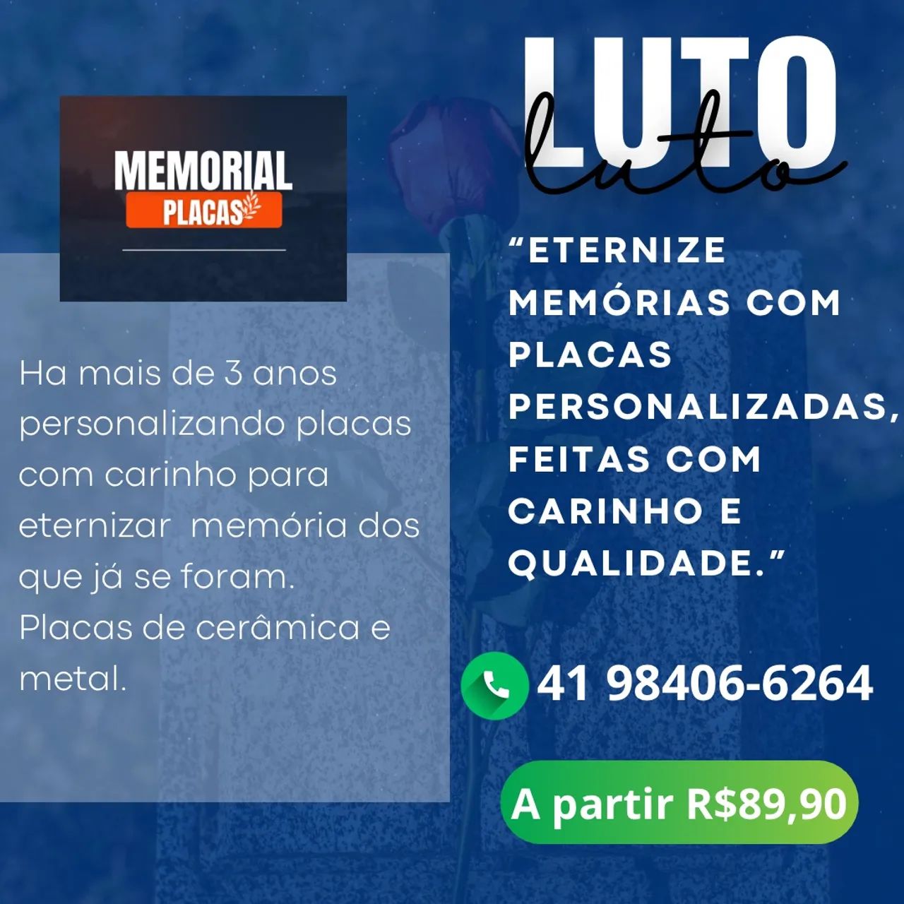 Placas Personalizadas para Homenagem - Eternize Memórias