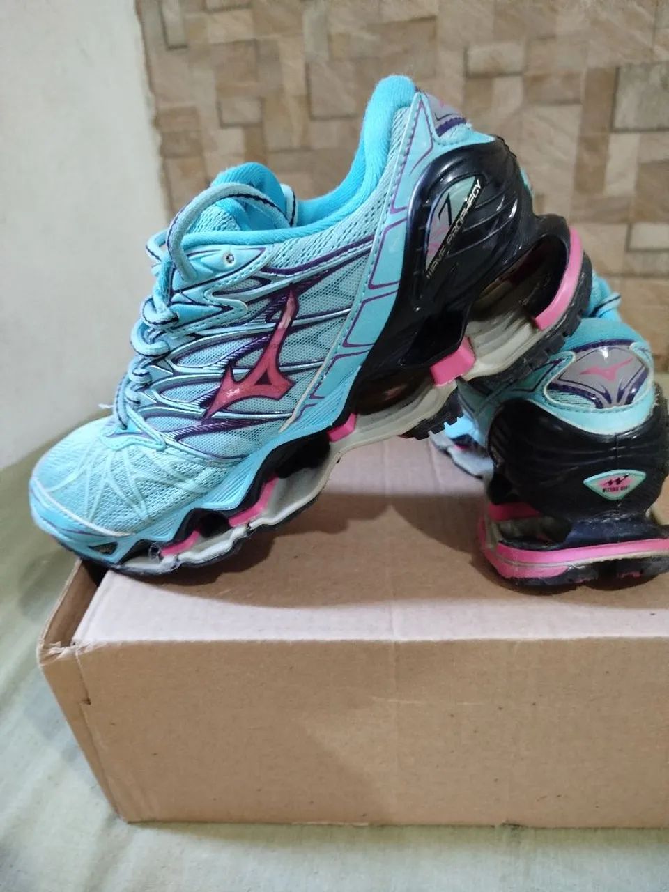 Pro Mizuno Prophecy Azul E Rosa Tenis Mizuno Azul E Rosa Mizuno