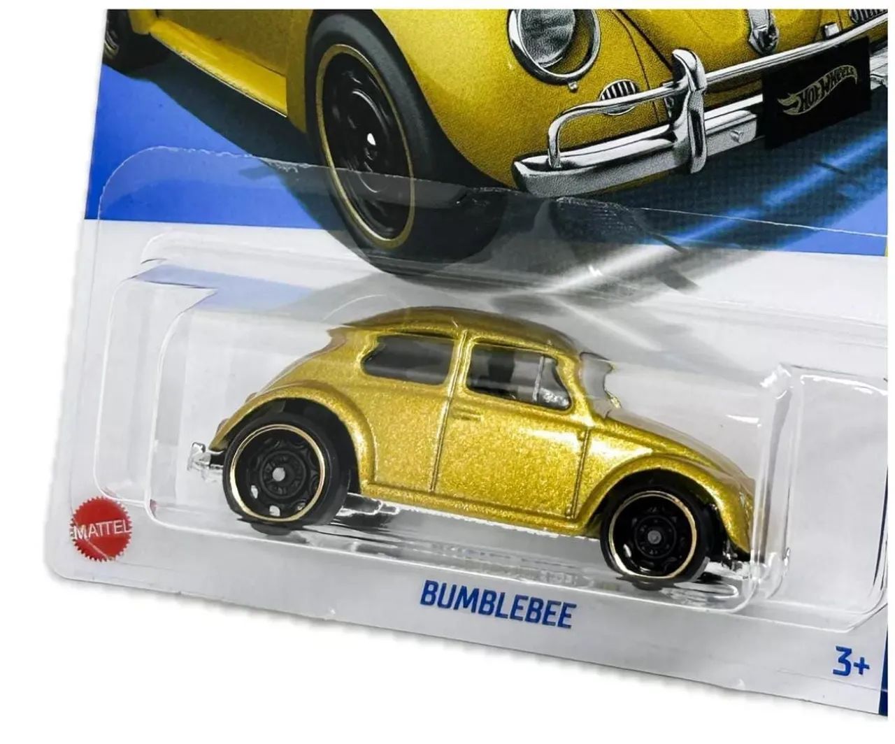 Carrinho Hot Wheels Volkswagen Fusca Bumblebee DOURADO 