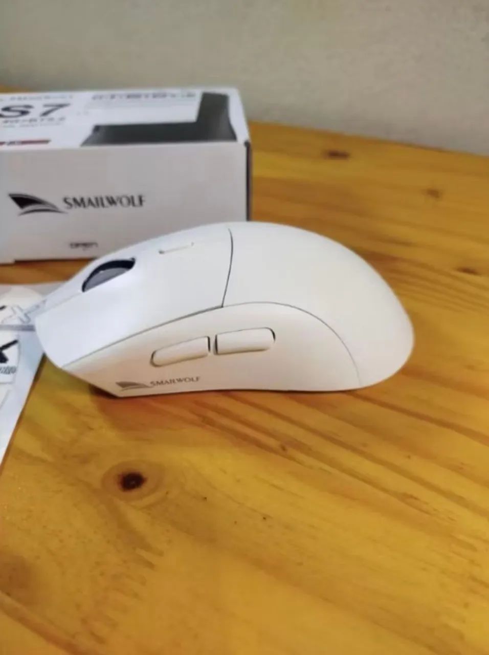 Mouse Gamer SMAILWOLF RS7 Lacrado Branco  - Foto 2
