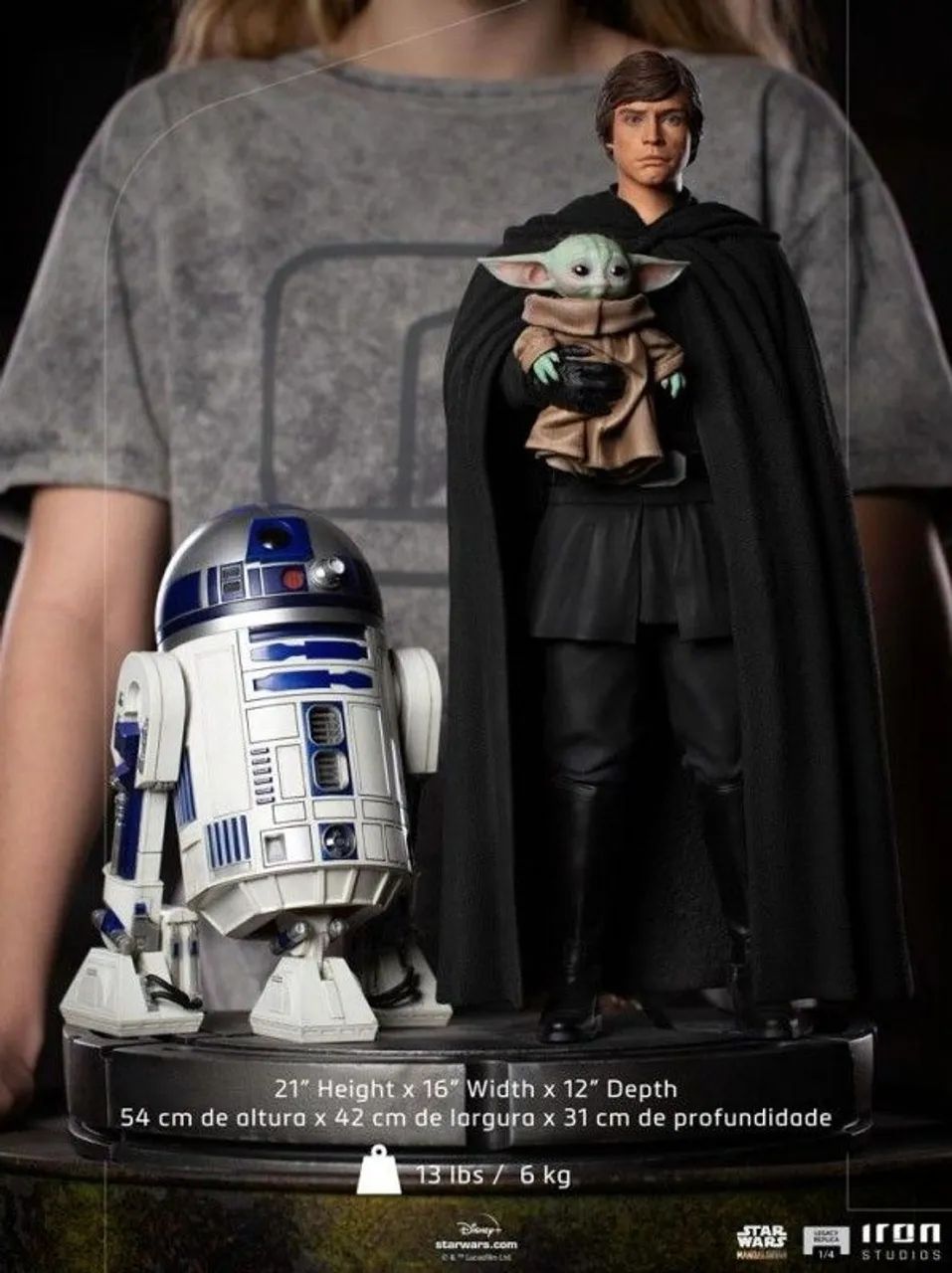 Luke Skywalker 1/4 Iron Studios lacrado
