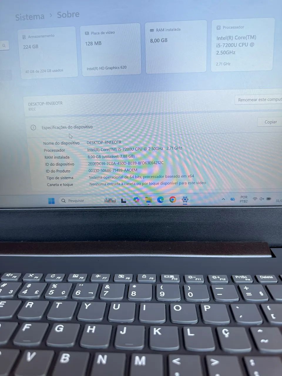 Notebook Lenovo i5 de sétima geração  - Foto 4