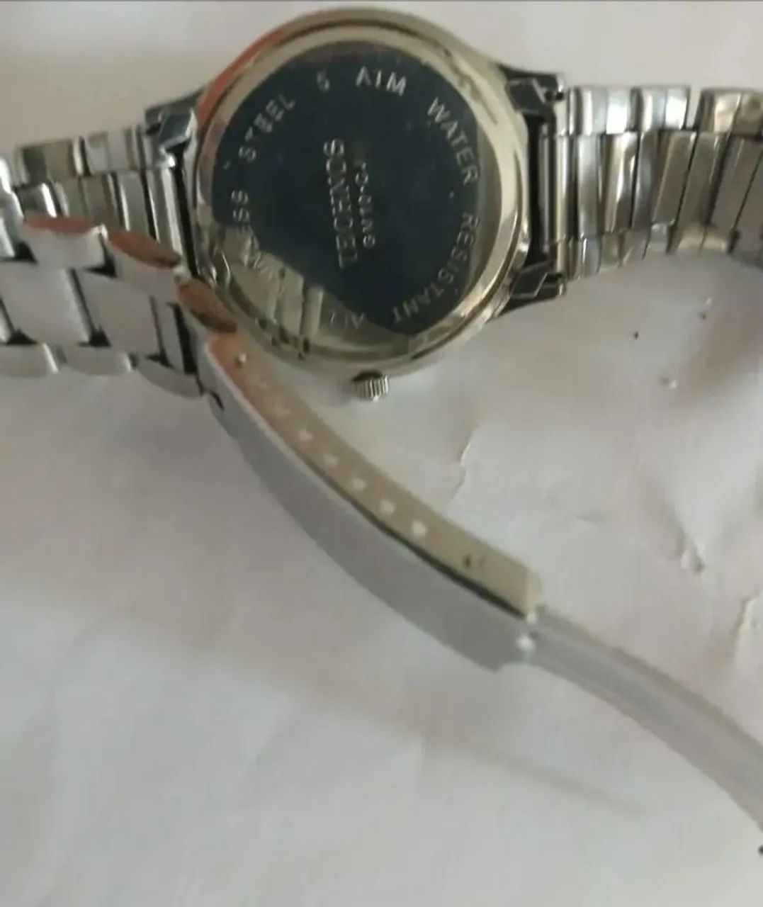 Relogio Technos branco todo em aço  - Foto 4