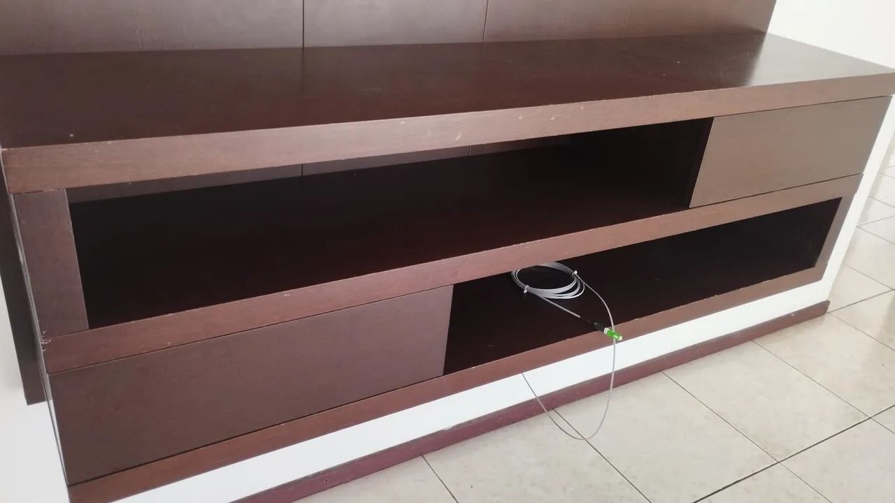 Painel de TV, de madeira maciça. - Foto 2