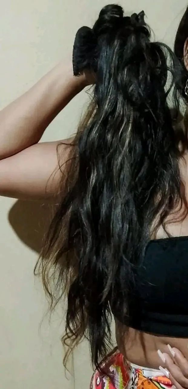  Cabelo Humano Moreno Iluminado 