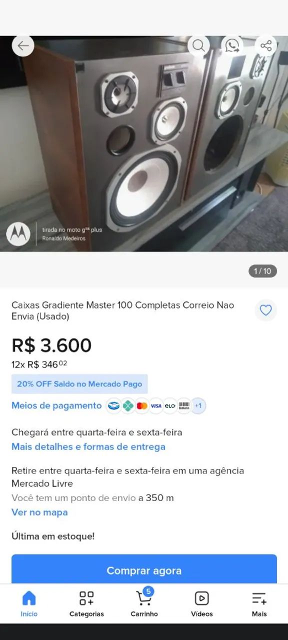 Caixa de som Gradiente, nova com um preço que cabe no seu bolso  - Foto 4