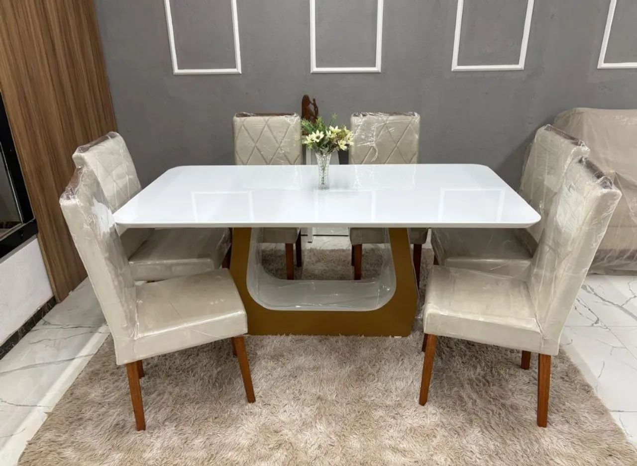Mesa e Cadeiras 6 Lugares Completo (Novo) - Foto 4