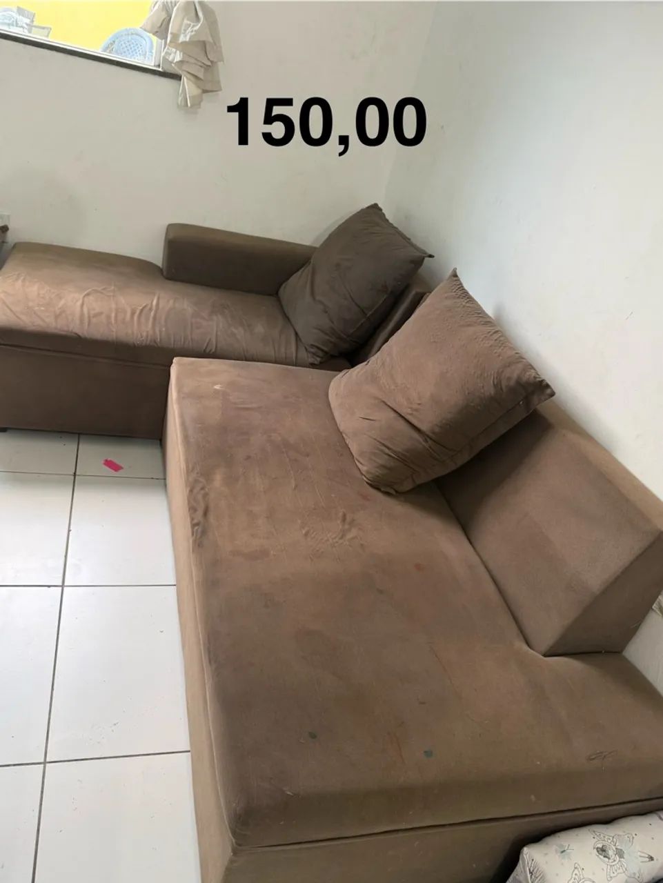 Mesa de vidro e sofá  - Foto 2