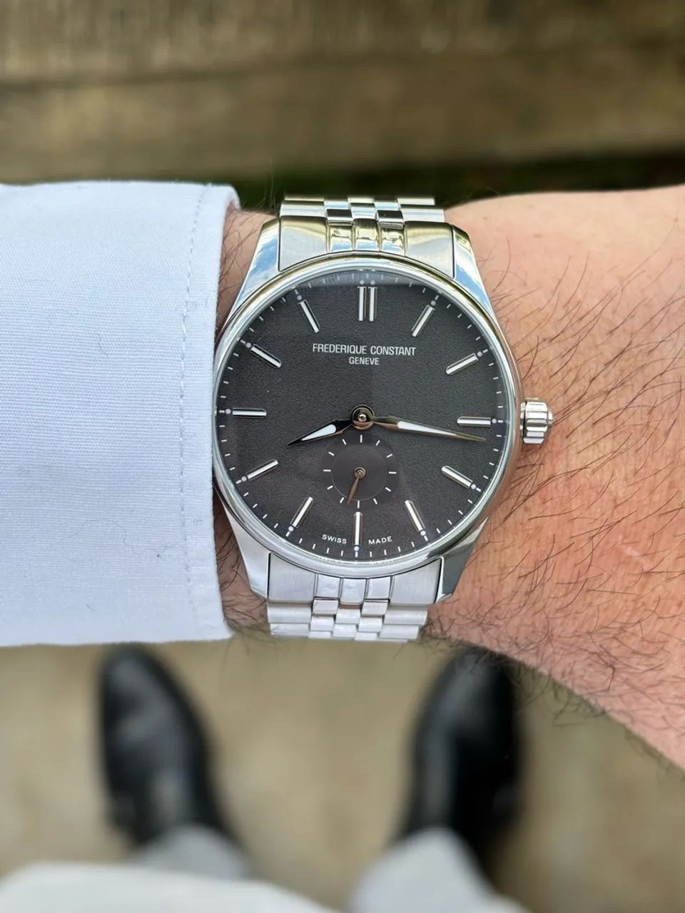 Relógio Frederique Constant 39 mm Automático Classics Small Seconds com Bracelete Jubilee - Foto 4