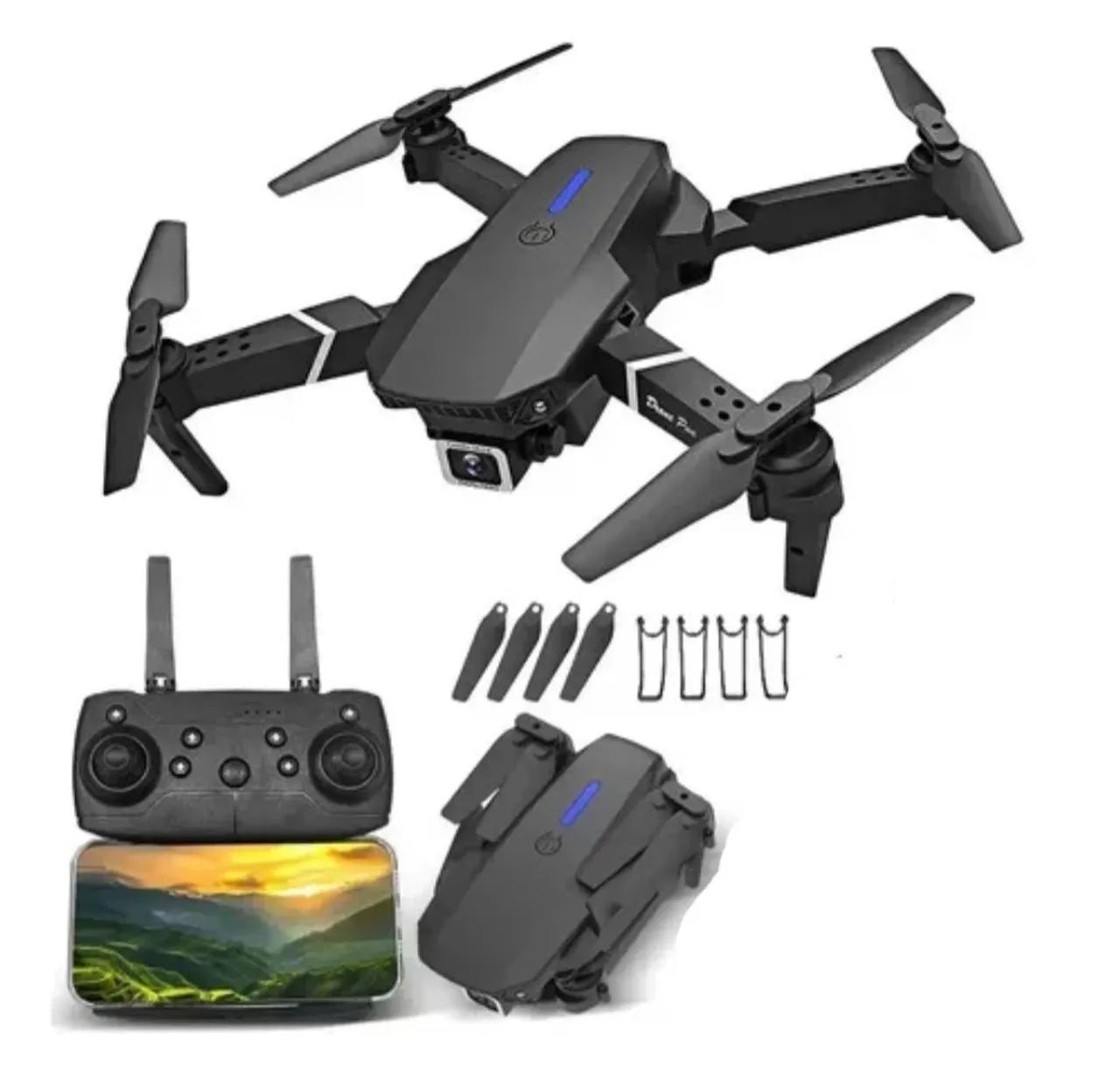 Drone 99 Pro Dobrável | Câmera FPV Wi-Fi + 2 - Foto 4