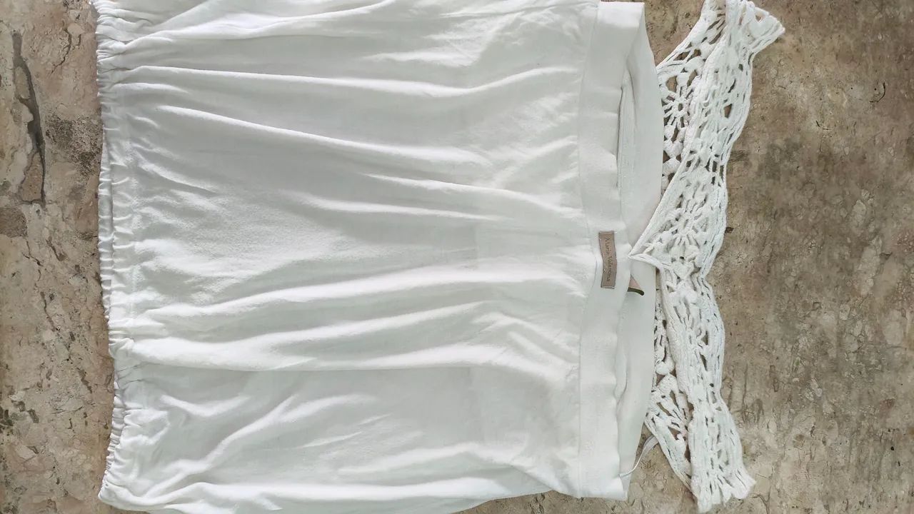 Maria Valentina blusa com crochê  - Foto 3