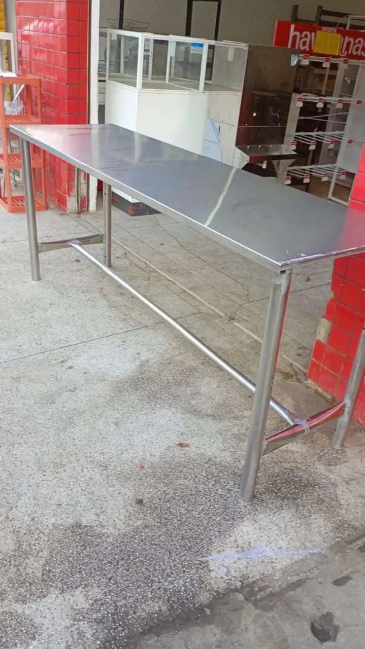 Mesa de inox de 2,10mx63cm - Foto 3