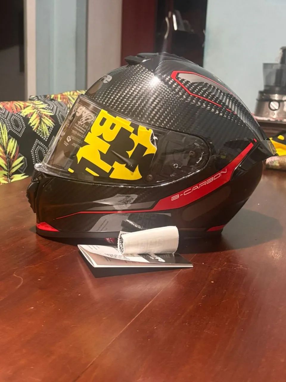 Capacete NOVO Bieffe B Carbon tam 56 em fibra de carbono! nunca usado - Foto 3