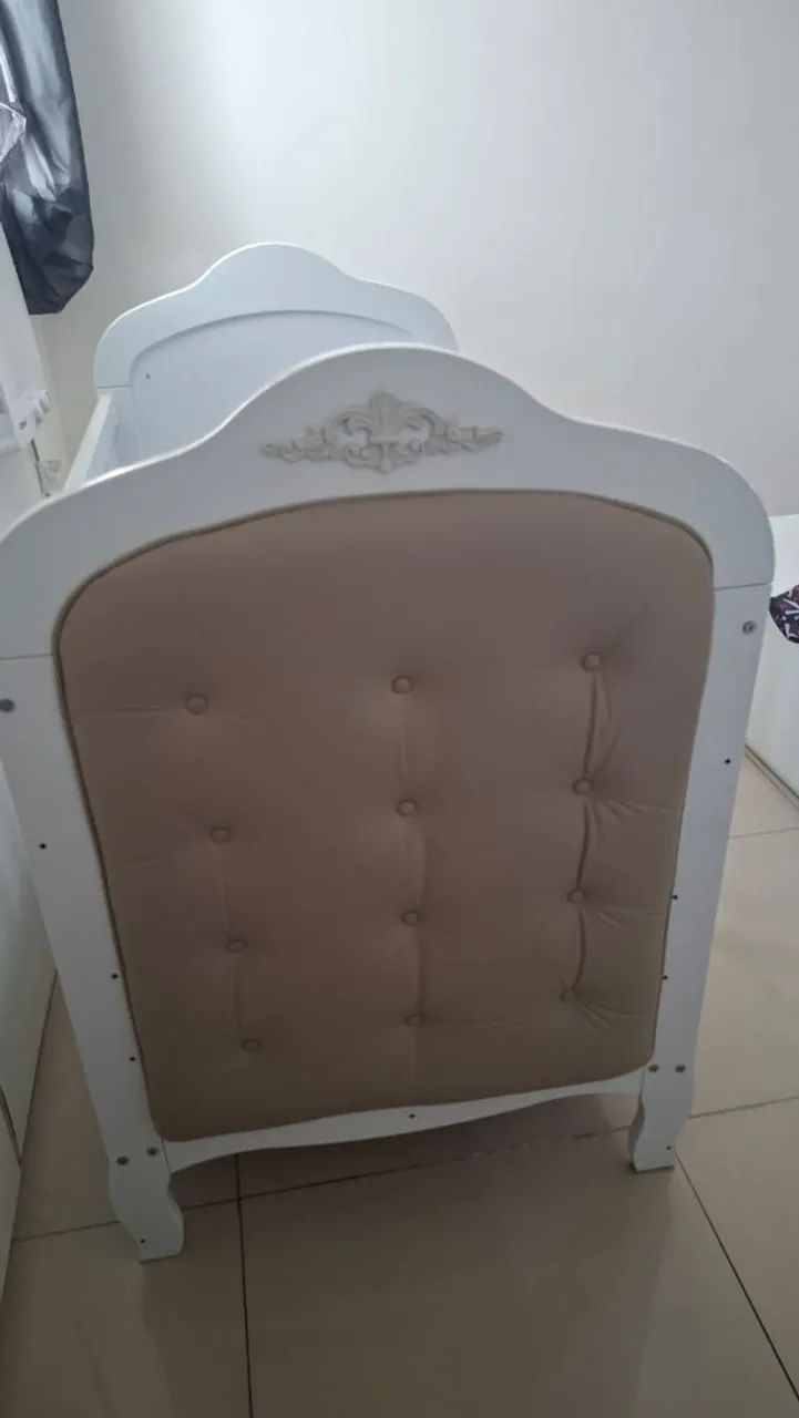 Berço mini cama com capitonê 100% MDF - Foto 2