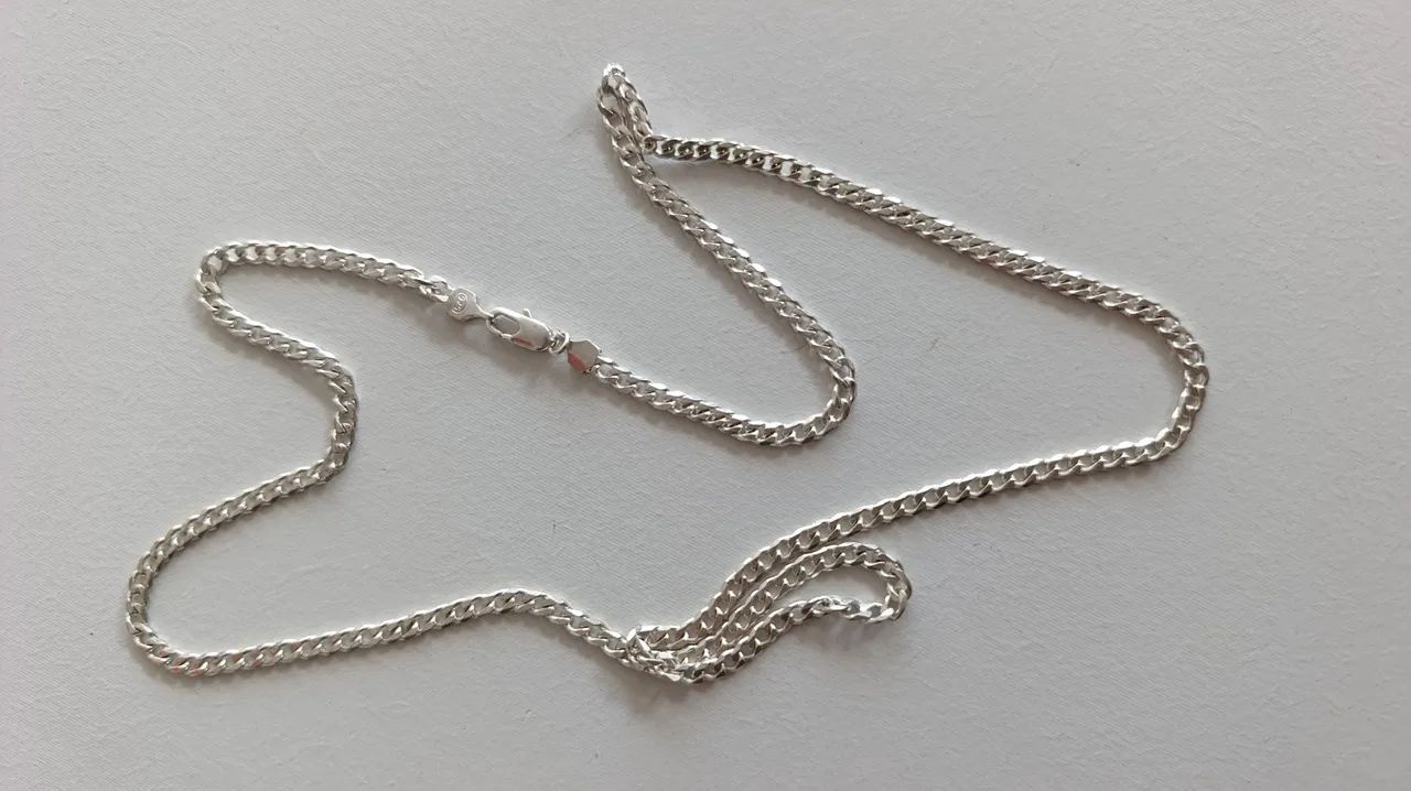 Corrente de prata escama mistra  - Foto 2
