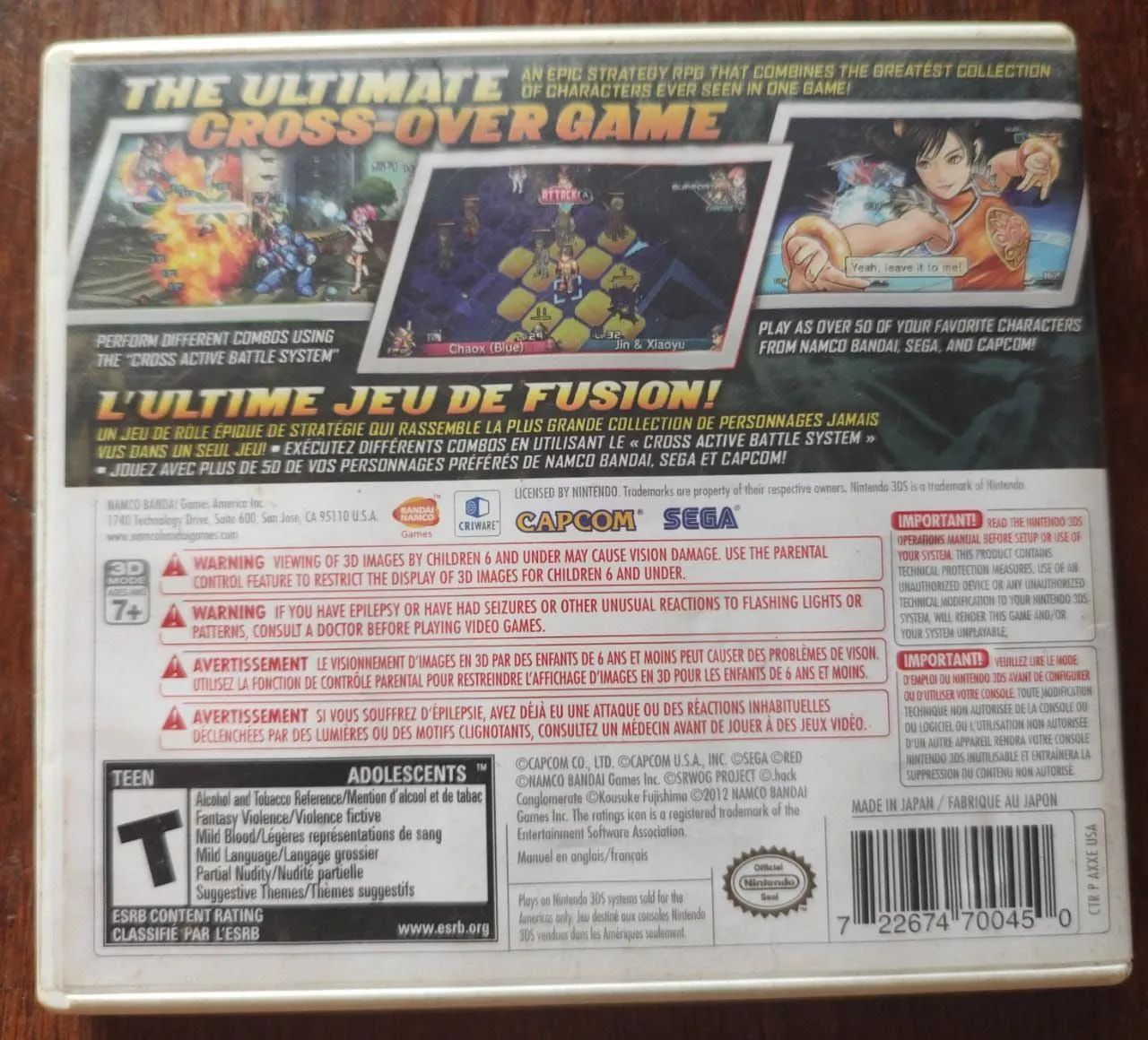 Project X Zone = R$: 300 - Jogos de Vídeo Game - Lírio do Vale