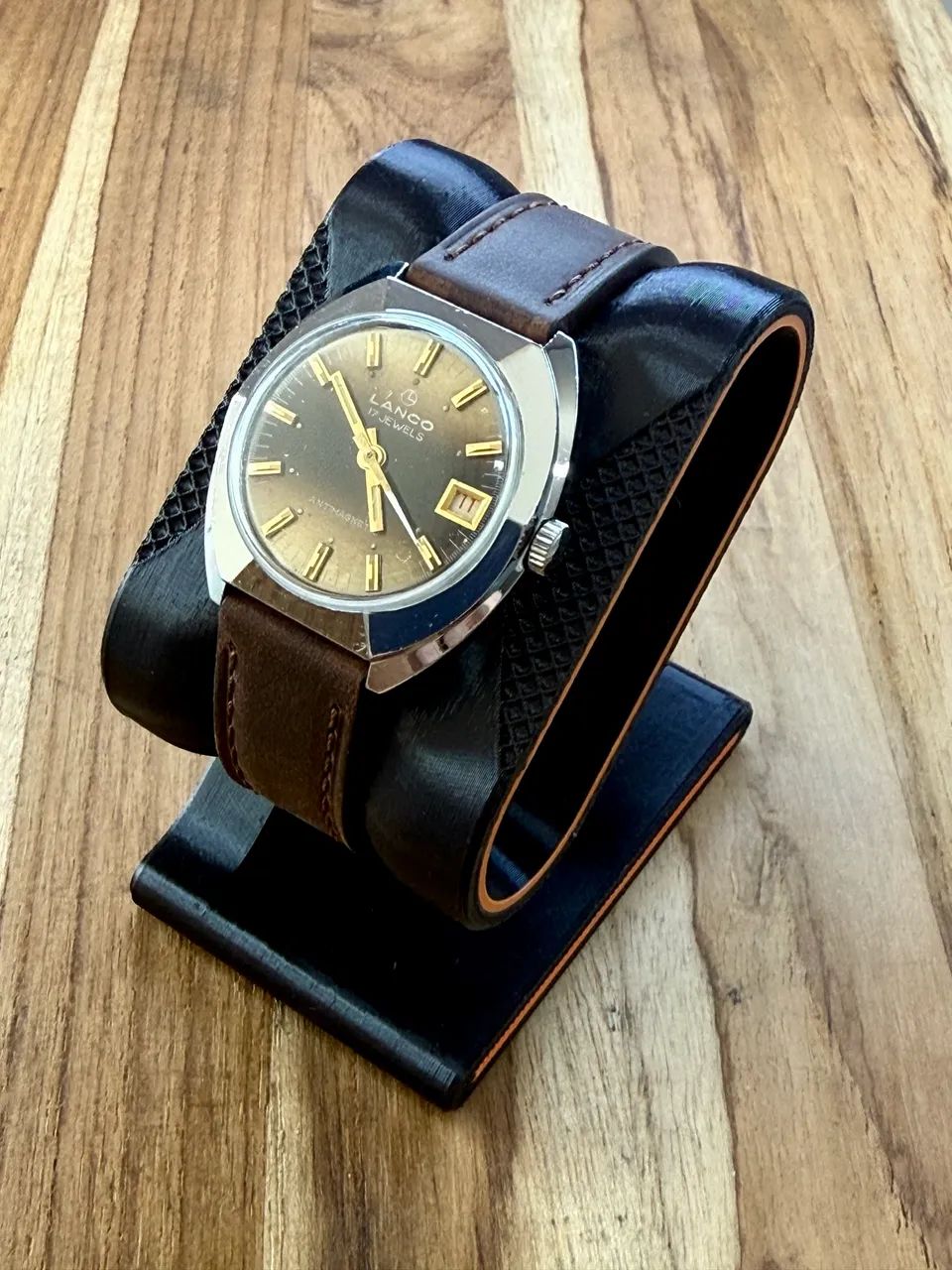Relógio Lanco Vintage Sunburst - 1970 - Foto 2