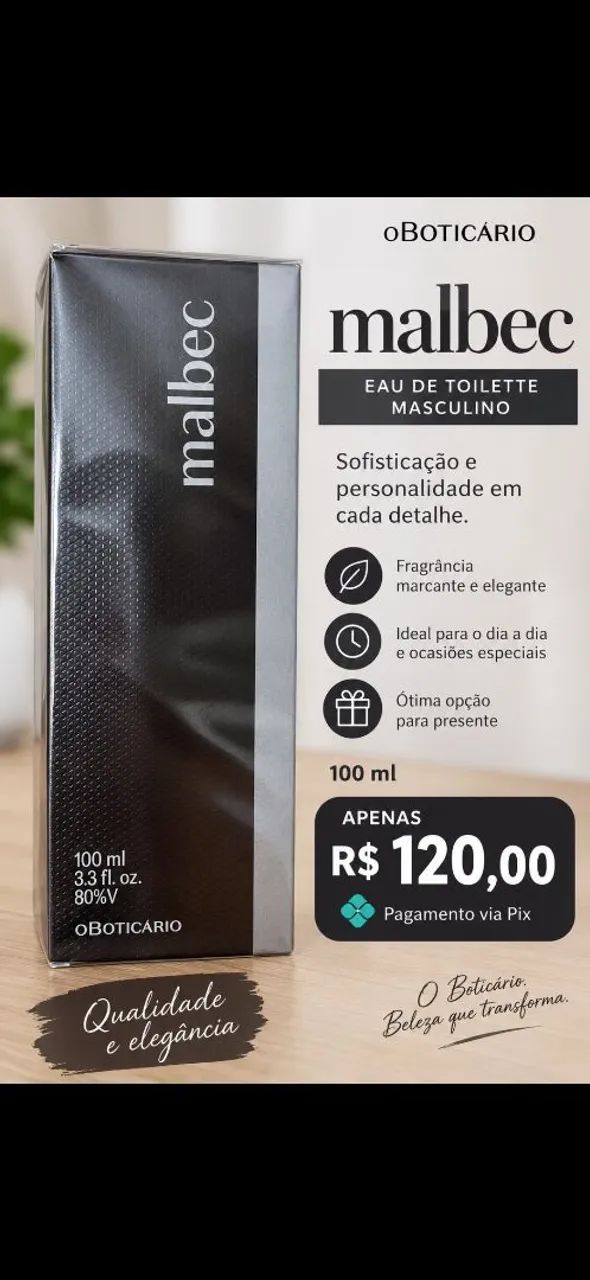 Perfume Malbec Tradicional 100ml lacrado