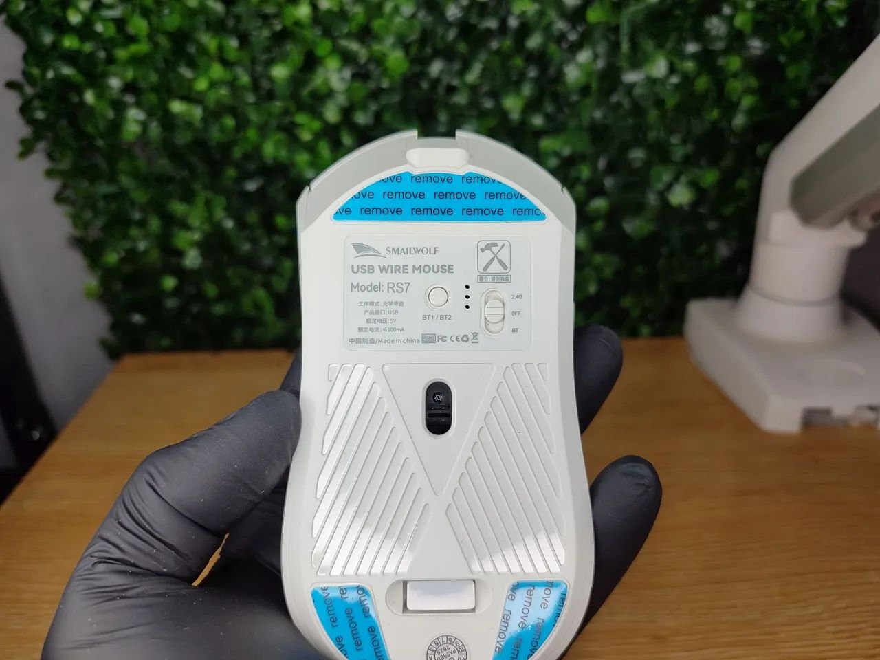 Mouse Gamer RS7 Sem Fio Bluetooth + Wireless 2.4 GHz - Foto 3